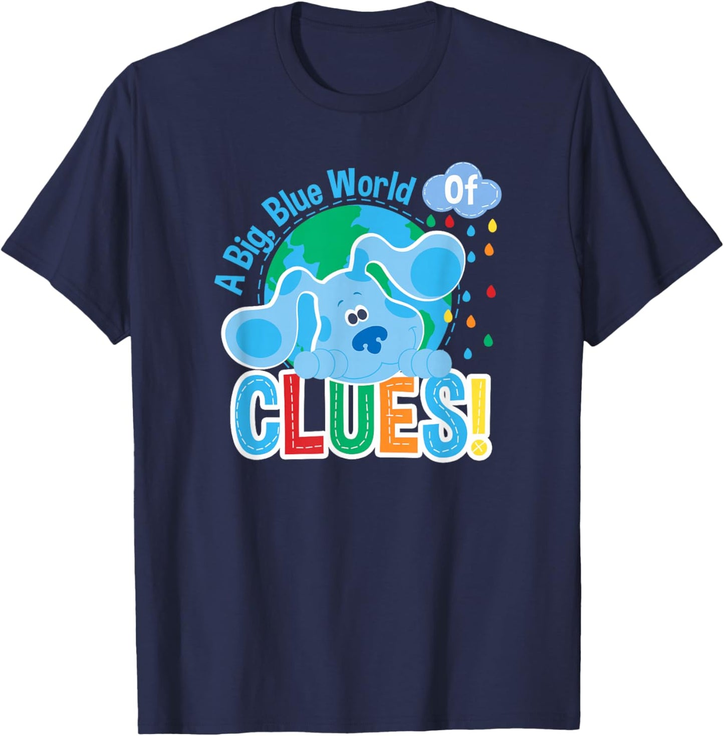Blue's Clues A Big Blue World of Clues T-Shirt - T-Shirt | Navy
