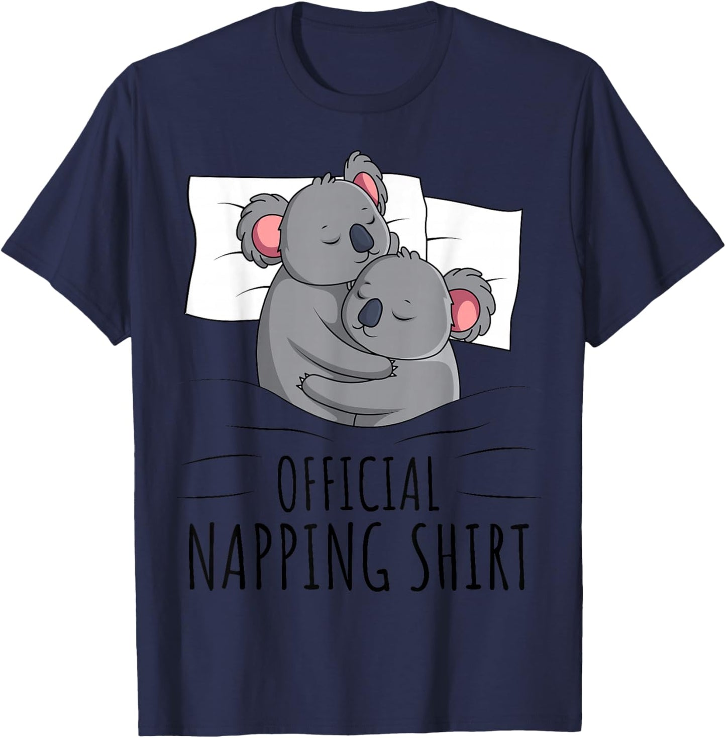 Sleeping Koala Lover Official Napping T-Shirt - T-Shirt | Navy