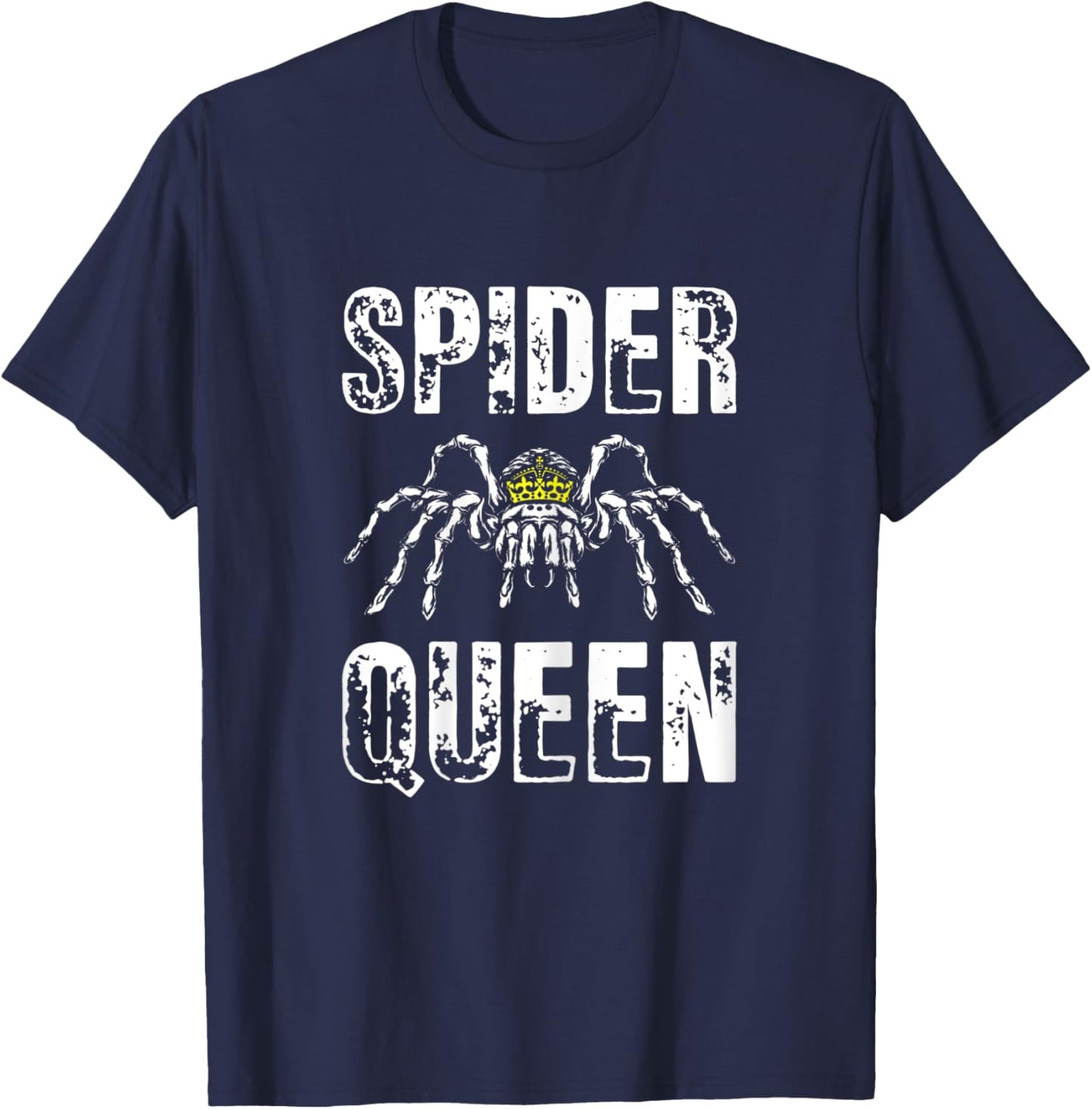 Spider Queen Arachnophile Arachnids Cobweb Insect T-Shirt - T-Shirt | Navy