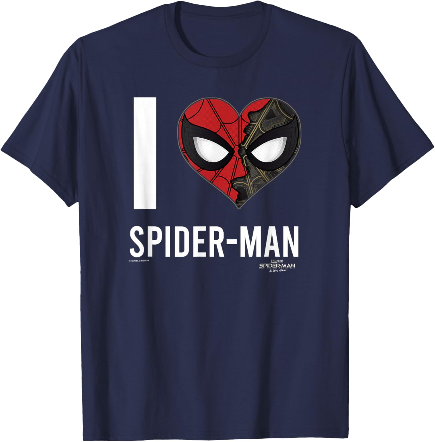 Marvel Spider-Man No Way Home I Heart Spider-Man T-Shirt - T-Shirt | Navy