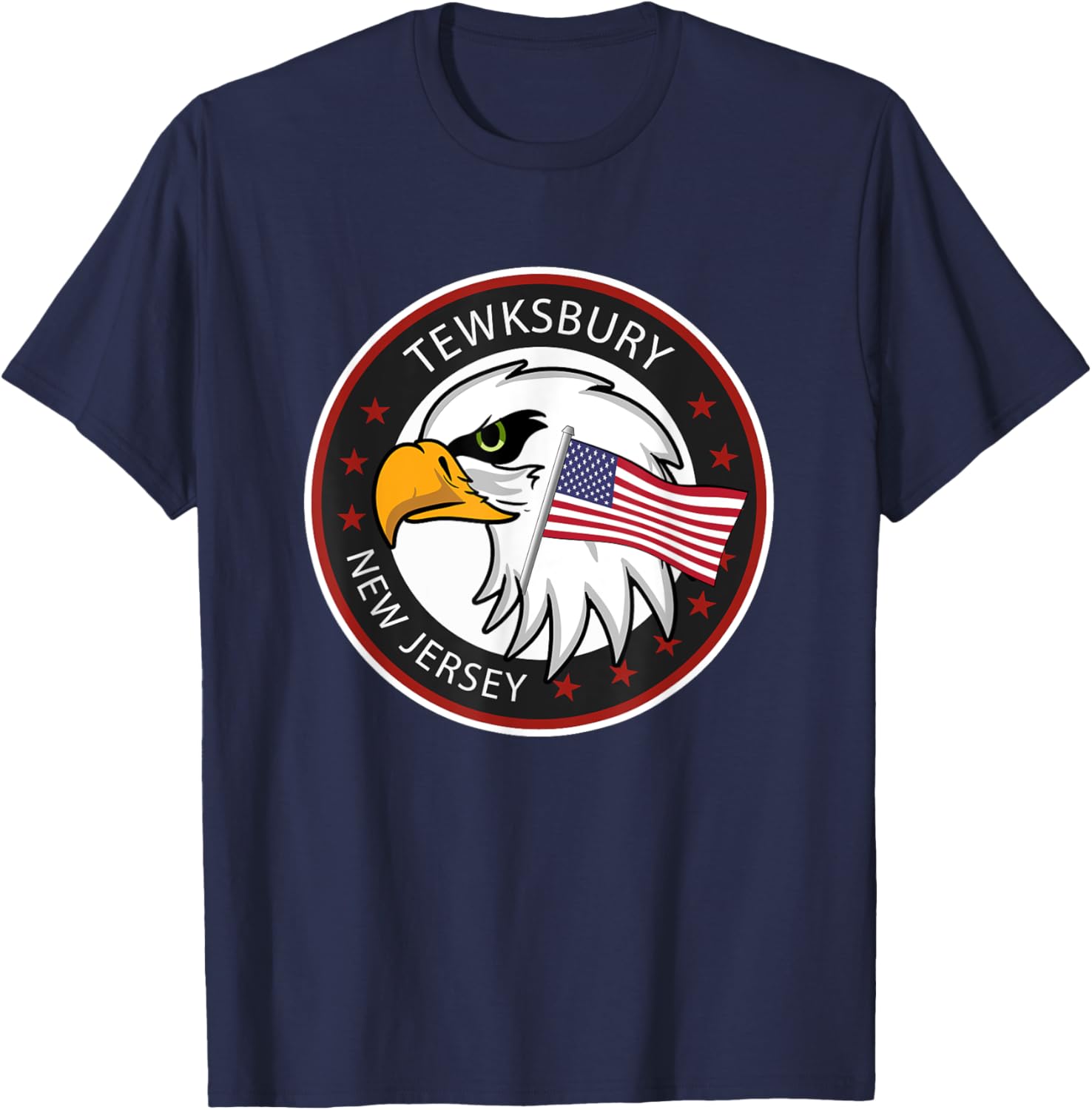 Tewksbury NJ New Jersey T-Shirt - T-Shirt | Navy