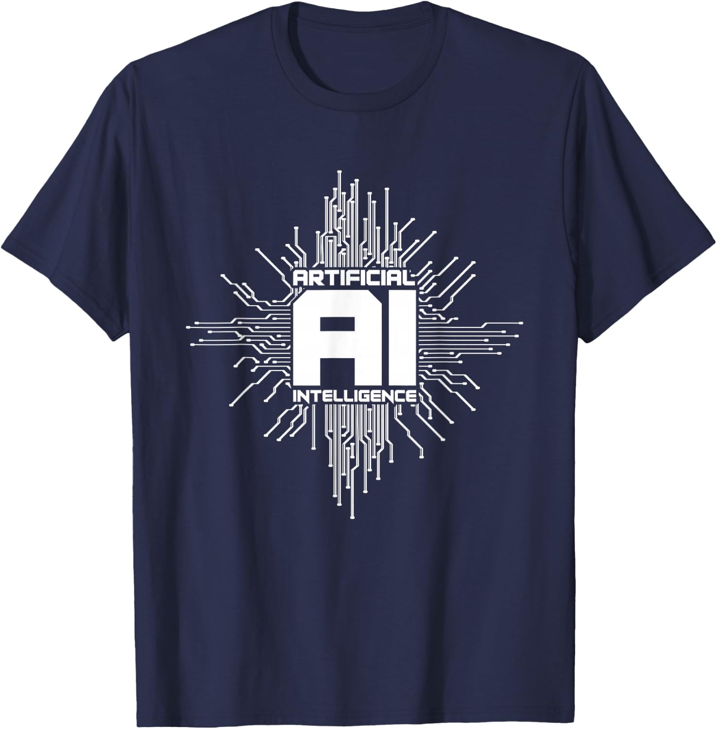 Artificial Intelligence AI | Computer Science T-Shirt - T-Shirt | Navy