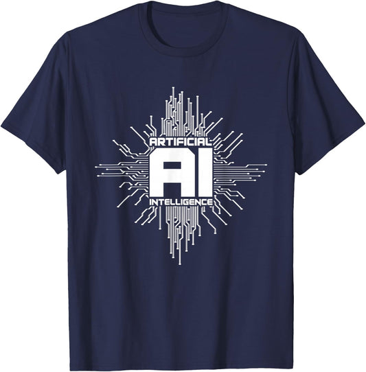 Artificial Intelligence AI | Computer Science T-Shirt - T-Shirt | Navy