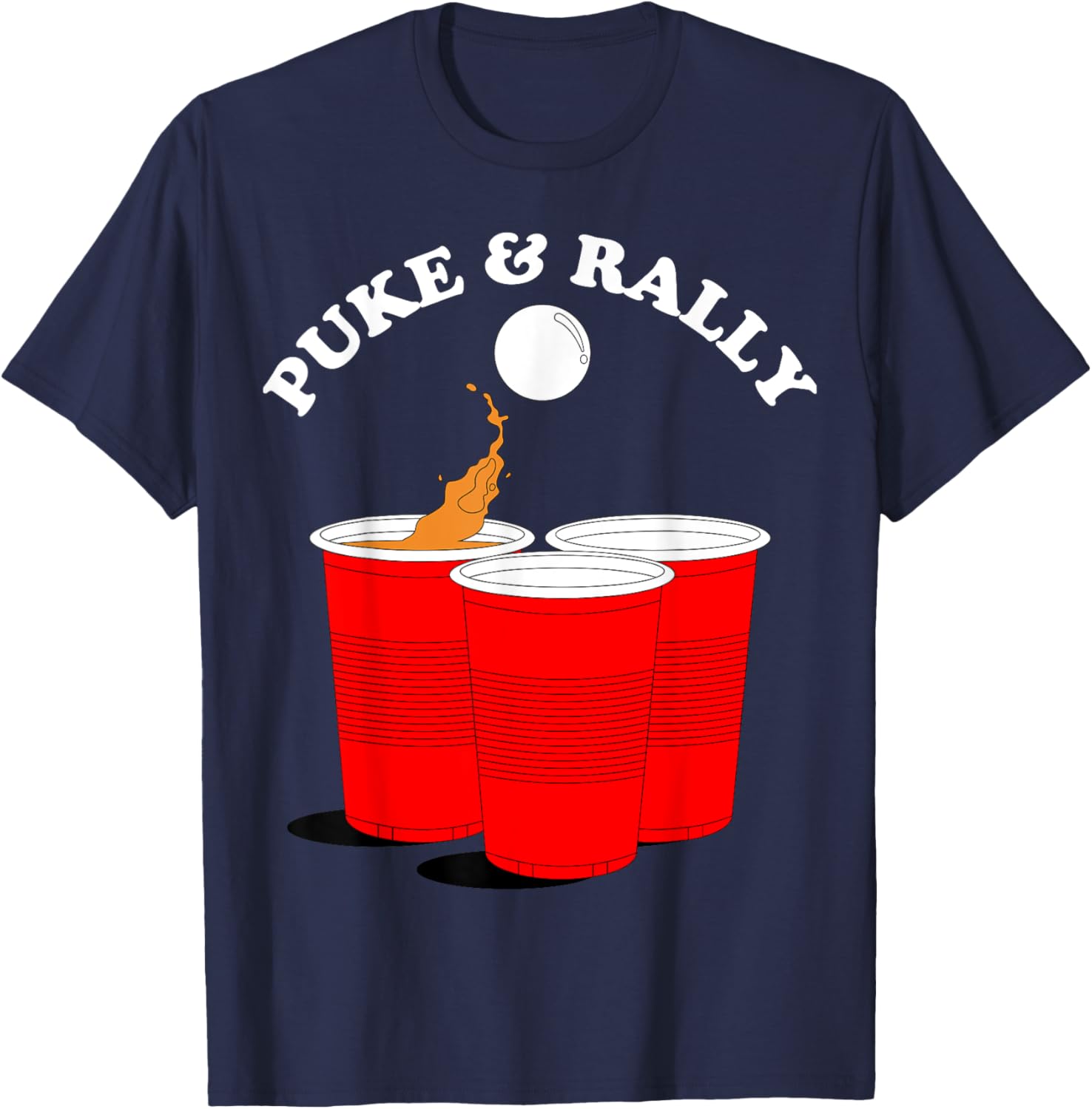 Puke and Rally T-Shirt - T-Shirt | Navy