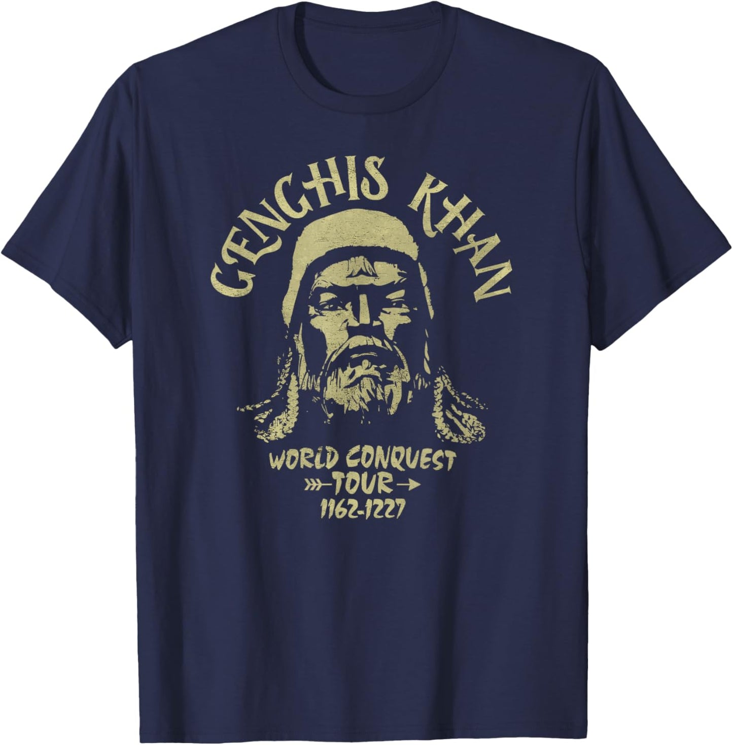 Genghis Khan - World Conquest Tour T-Shirt - T-Shirt | Navy