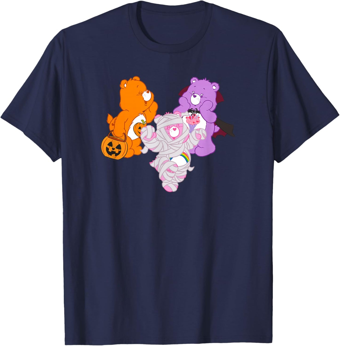 Care Bears Halloween Trick-or-Sweet Spooky Costume Group T-Shirt - T-Shirt | Navy