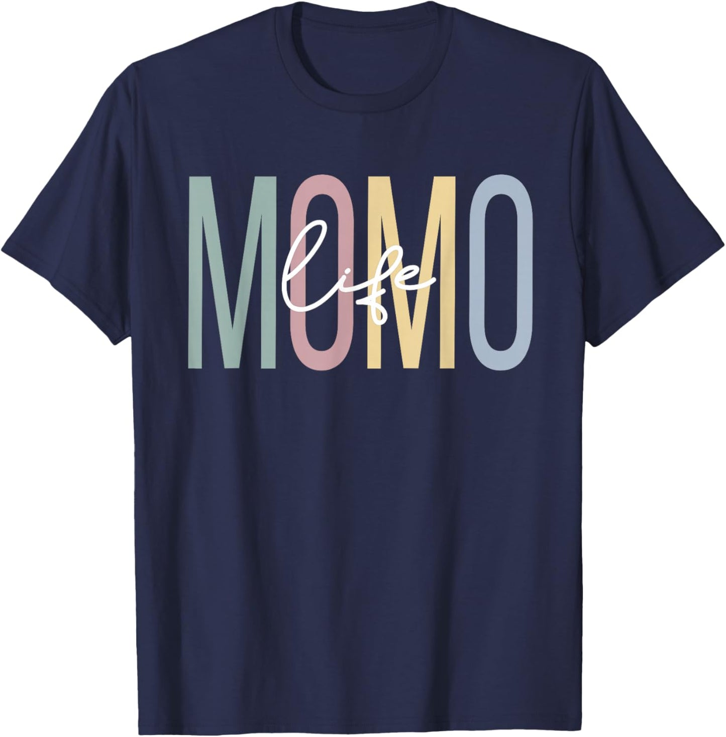 Momo Life Momo Grandma Boho Momo Grandmother T-Shirt - T-Shirt | Navy