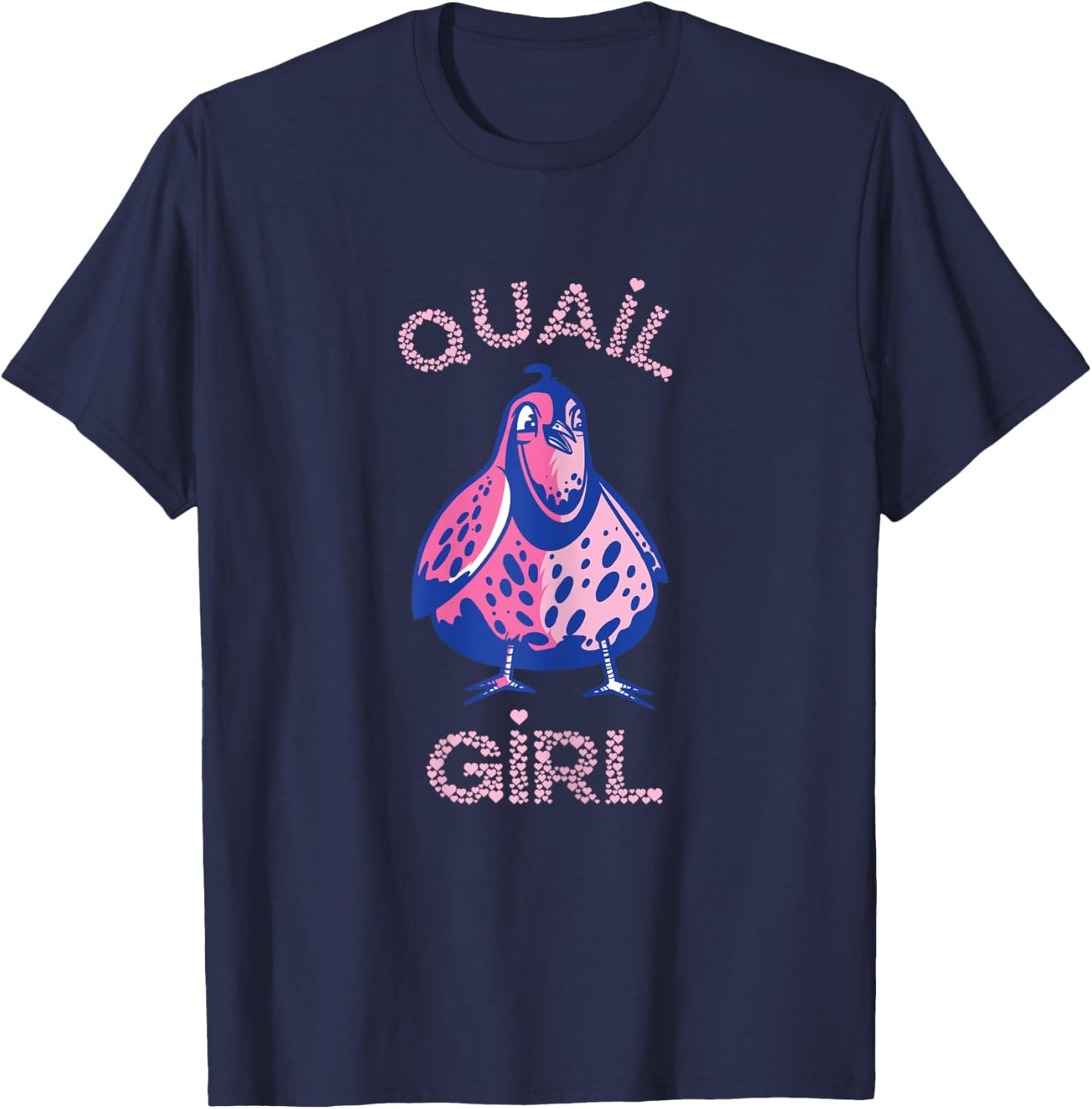 Quail Girl Bird Quail Lover Birdology Coturnix Quail T-Shirt - T-Shirt | Navy