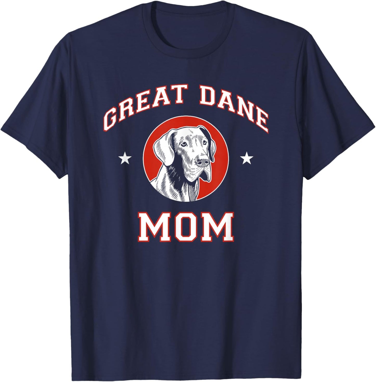 Great Dane Mom Dog Mother T-Shirt - T-Shirt | Navy