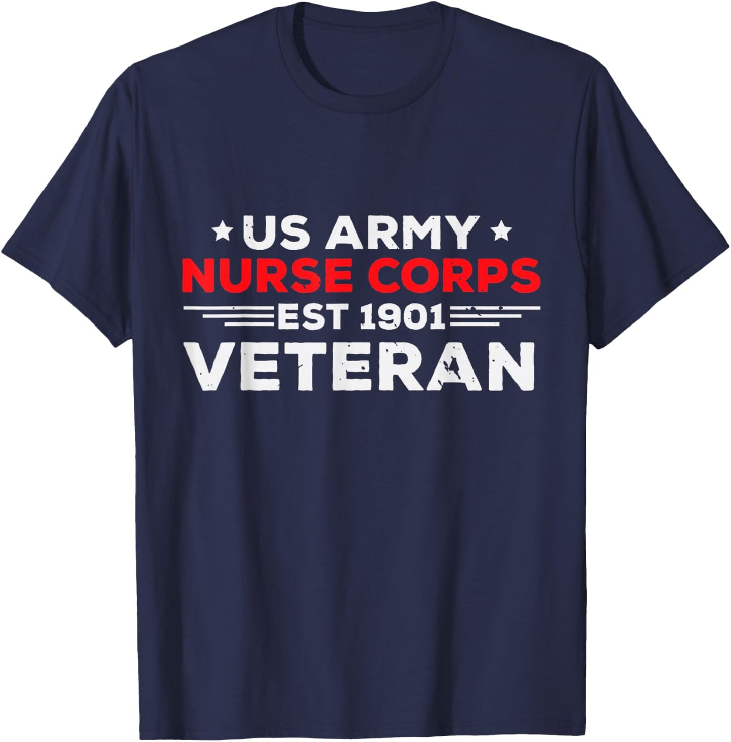 USA Army Nurse Corps Veteran Patriotic T-Shirt - T-Shirt | Navy