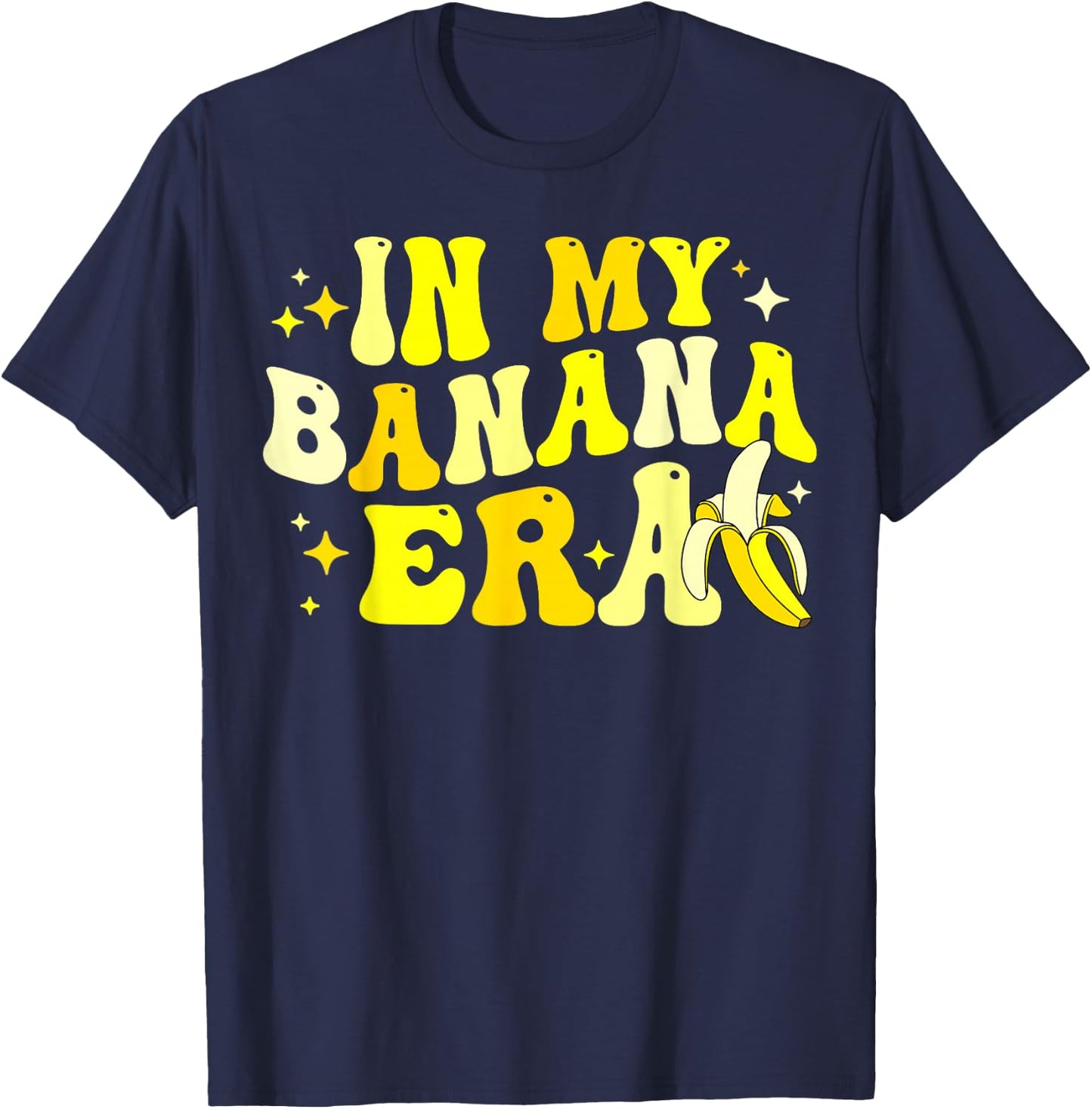 In My Banana Era Men Women Kids T-Shirt - T-Shirt | Navy