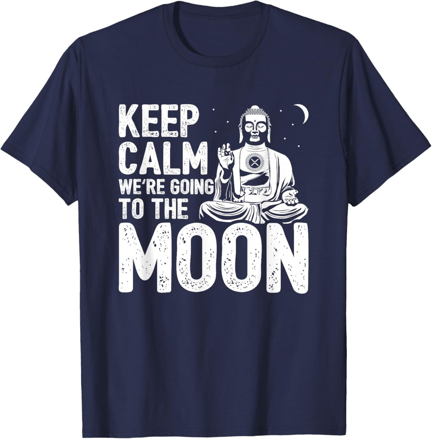 XRP Cryptocurrency - XRP To The Moon - Crypto Currency - XRP T-Shirt - T-Shirt | Navy