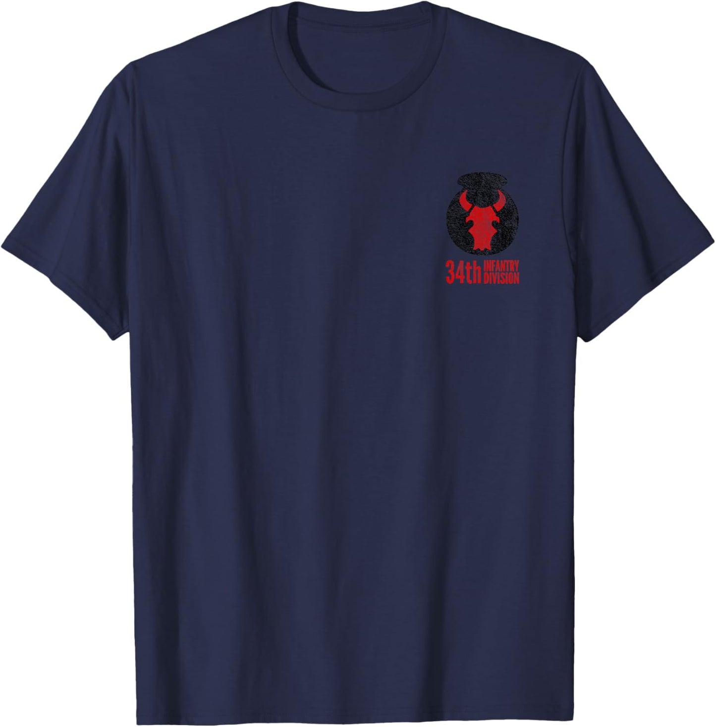 34th Infantry Division Army T-Shirt - T-Shirt | Navy