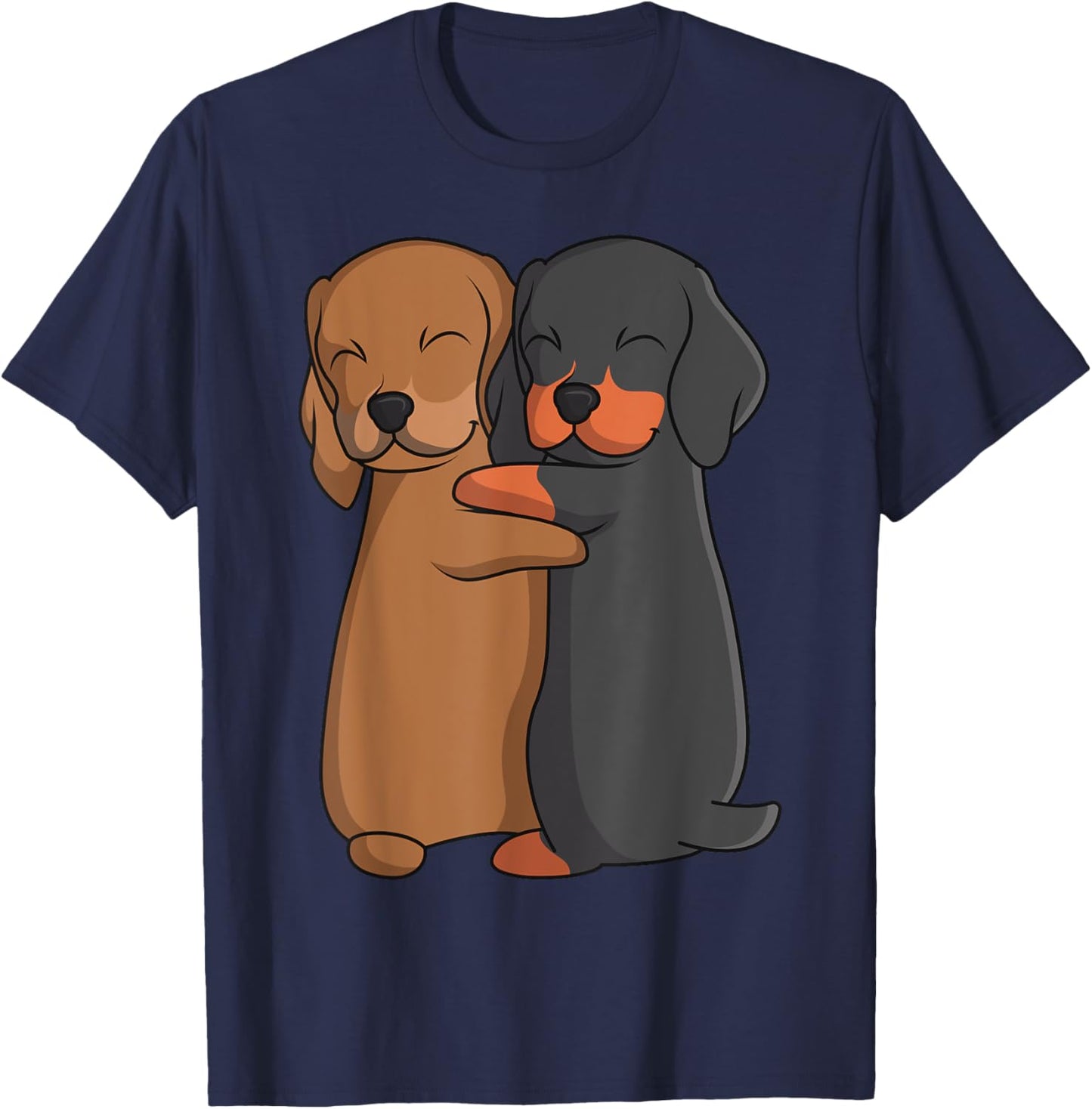 Dachshund Lover Weiner Dog Girls Kids Women Men T-Shirt - T-Shirt | Navy