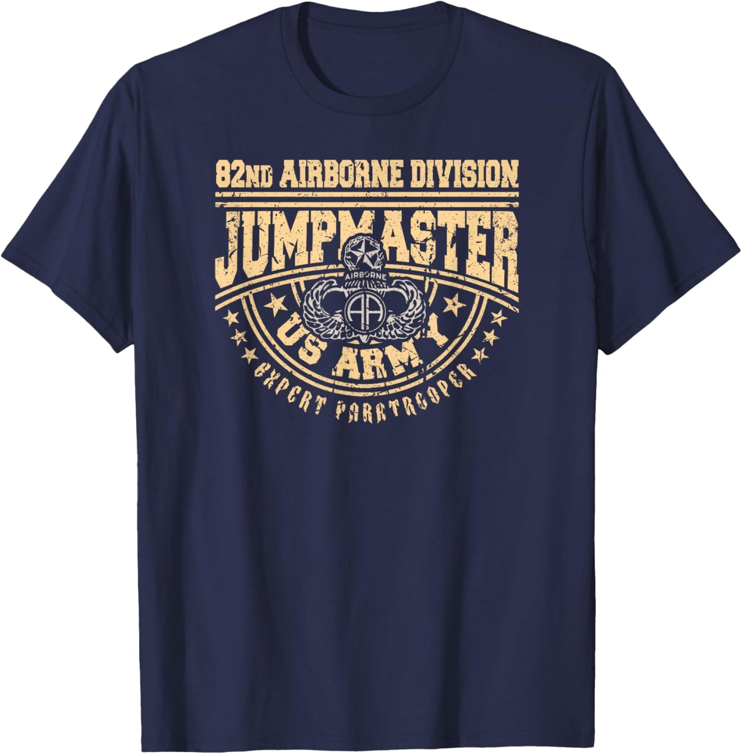 Jumpmaster Paratrooper Airborne 82nd Airborne Division Gear T-Shirt - T-Shirt | Navy