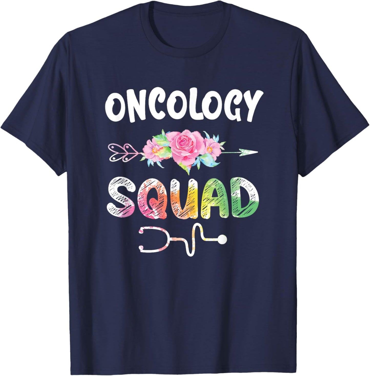 Oncology Nurse Squad Shirt Oncology Matching Nurse T-Shirt - T-Shirt | Navy