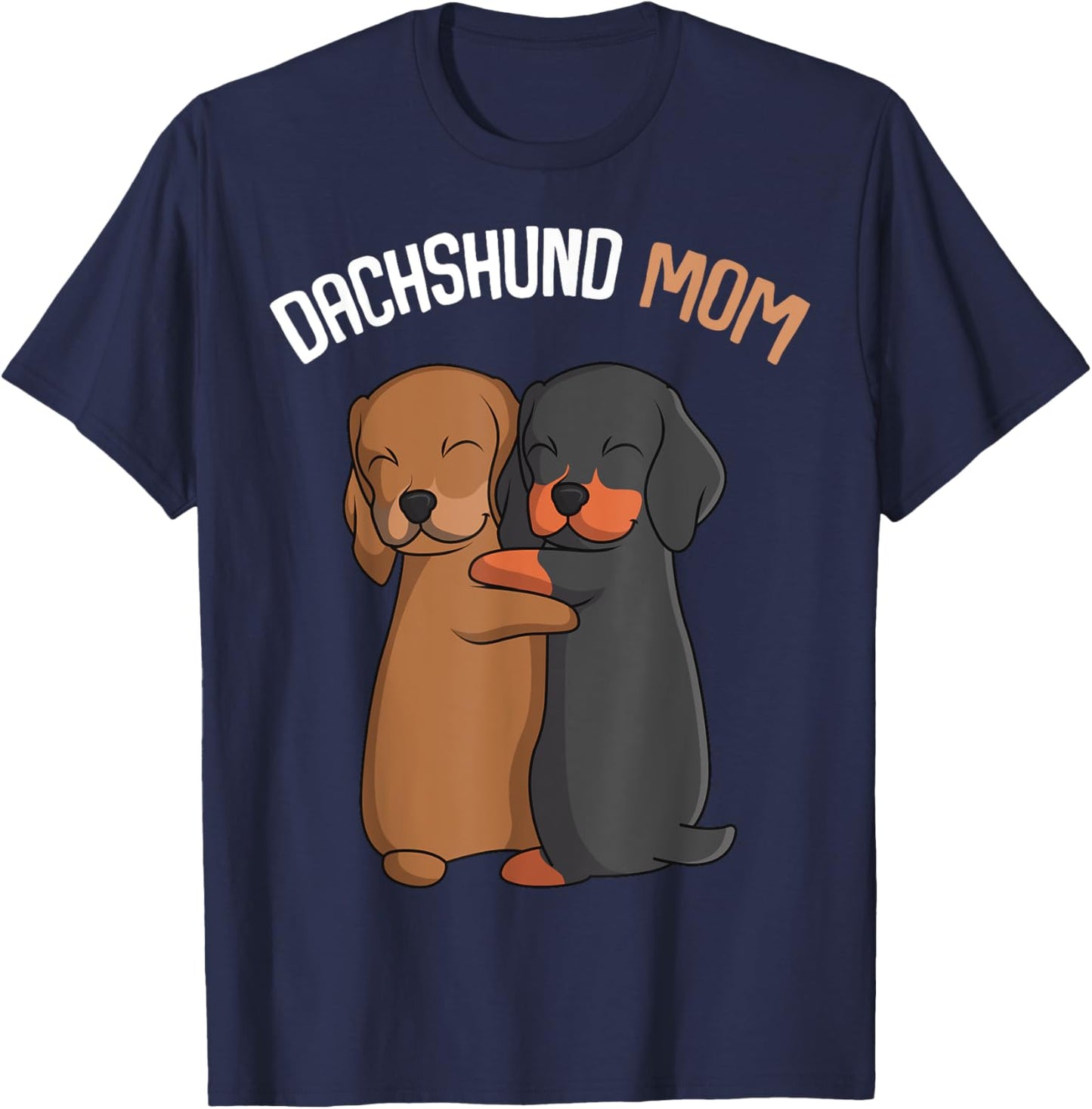 Dachshund Mom Weenie Mama Dog Lover Women T-Shirt - T-Shirt | Navy