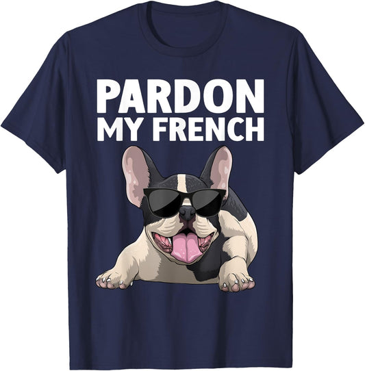 French Bulldog Art Women Frenchie French Bulldog T-Shirt - T-Shirt | Navy