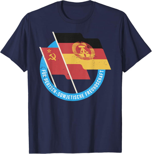 DDR GDR East East Germany USSR T-Shirt - T-Shirt | Navy