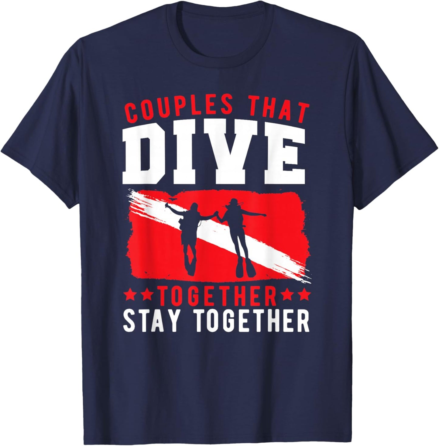 Scuba Diving Couple Scuba Squad - Deep Sea Diver Scuba Diver T-Shirt - T-Shirt | Navy