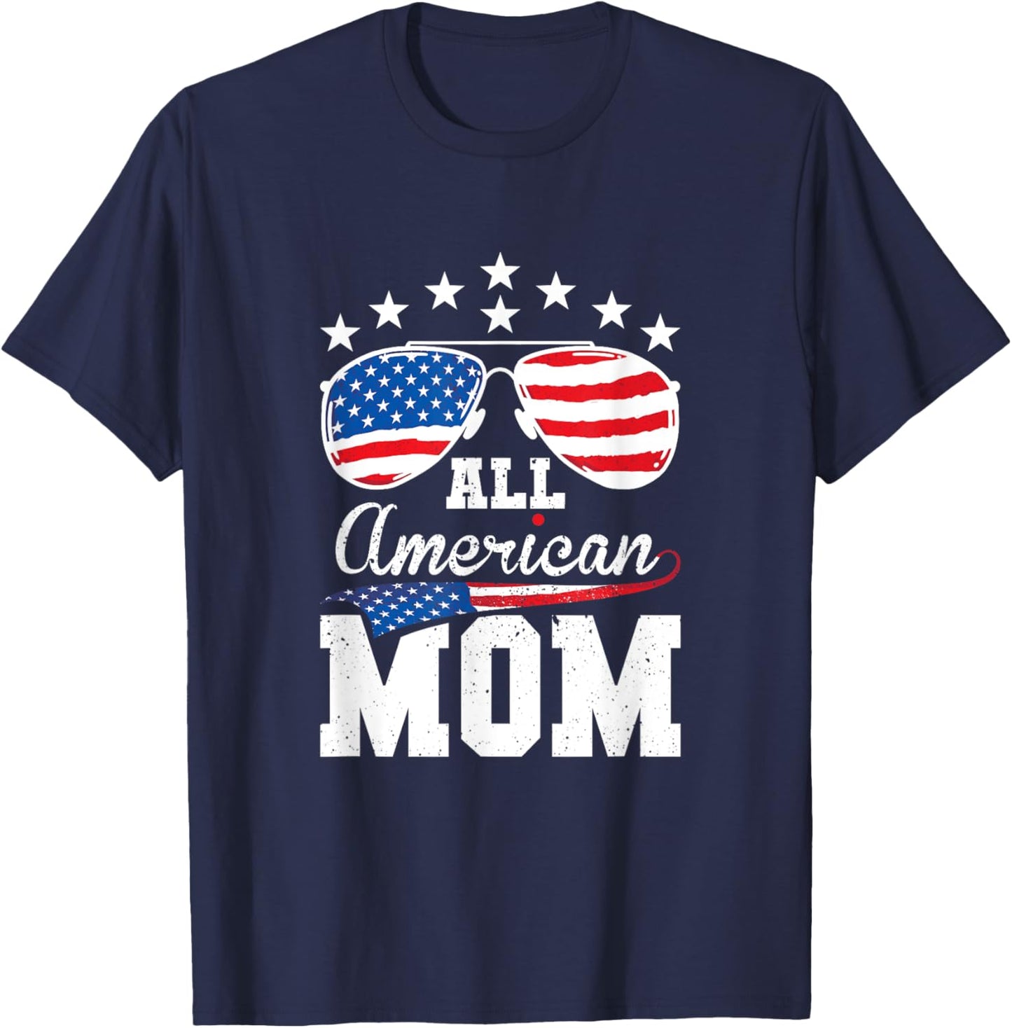 All American Mom 4th of July Matching Family Women Men T-Shirt - T-Shirt | Navy