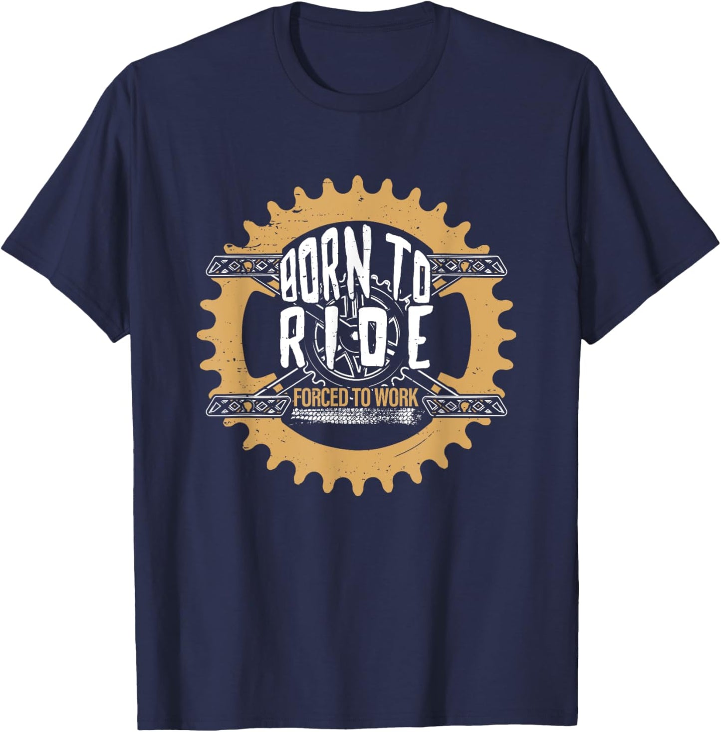 Funny Mountain Bike Biking MTB Dirt Trail Moto Clothing Idea T-Shirt - T-Shirt | Navy