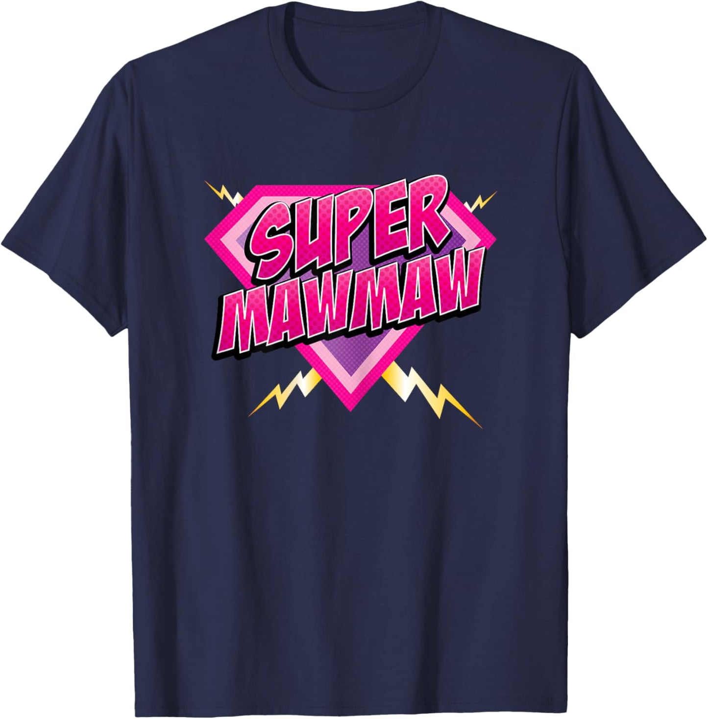 Super Mawmaw Superhero Grandmother Comic Book Women T-Shirt - T-Shirt | Navy