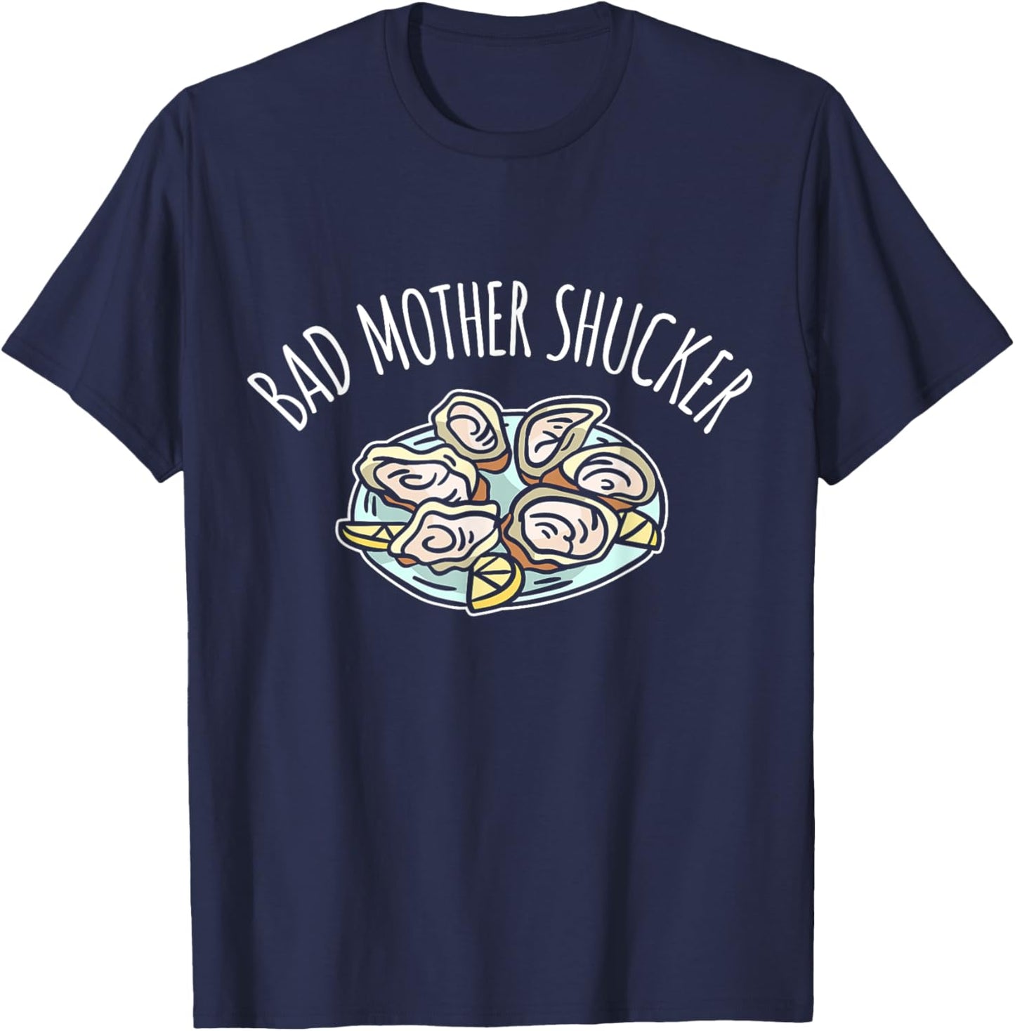 Oyster Festival - Shucking Oysters T-Shirt - T-Shirt | Navy