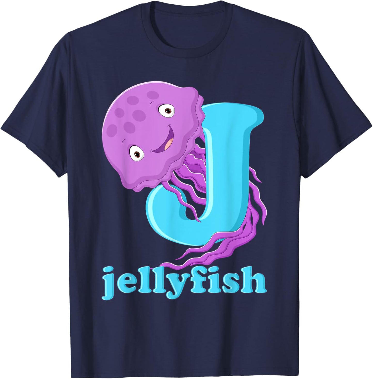 J For Jellyfish Jellyfish T-Shirt - T-Shirt | Navy