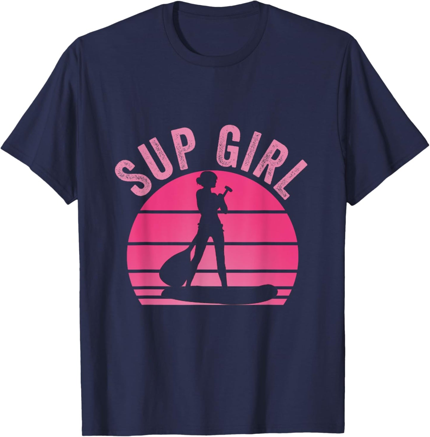 Stand Up Paddling Board SUP Supboard Girls T-Shirt - T-Shirt | Navy