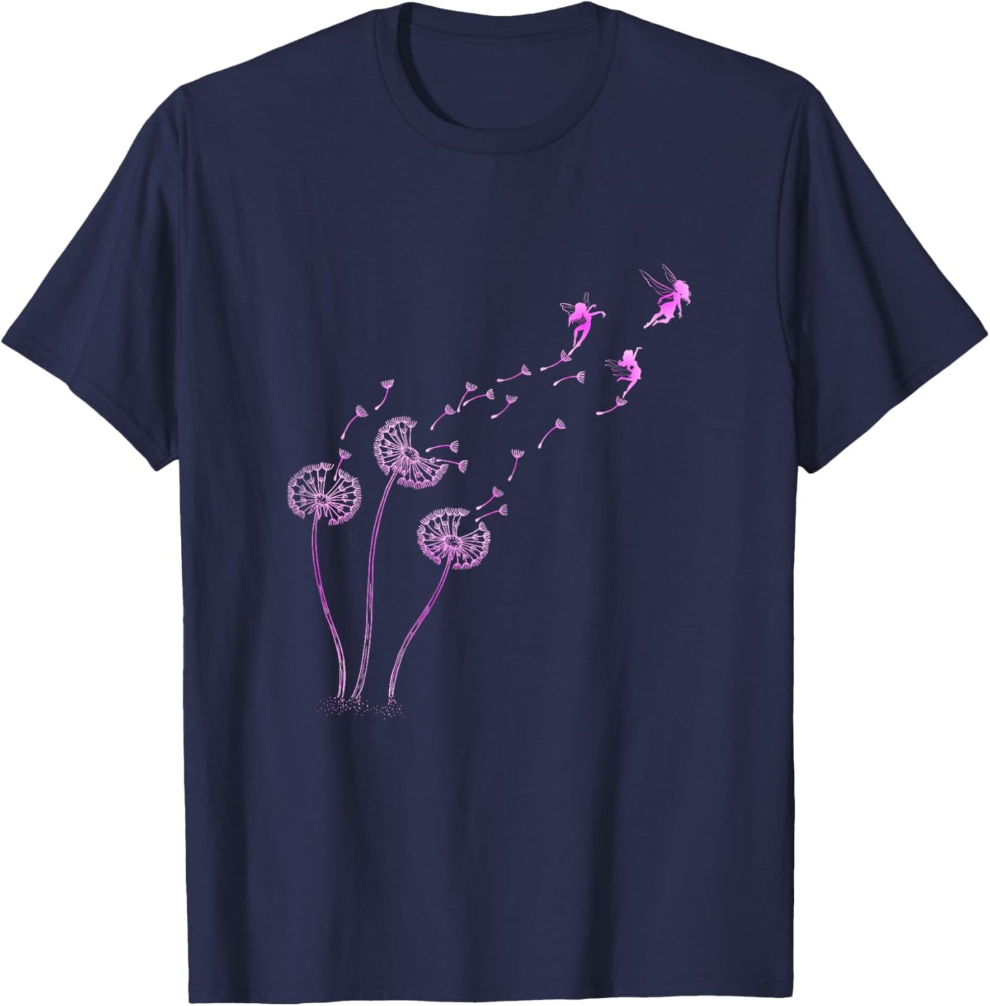 Elves Dandelion Fairies T-Shirt - T-Shirt | Navy