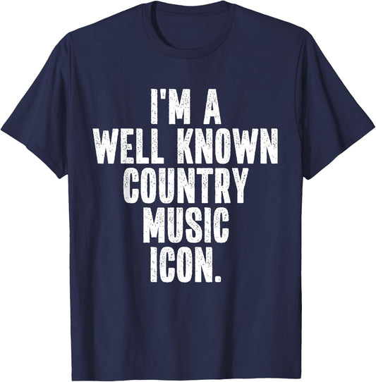 I'm a Country Music Icon Instant Lazy Halloween Costume T-Shirt - T-Shirt | Navy