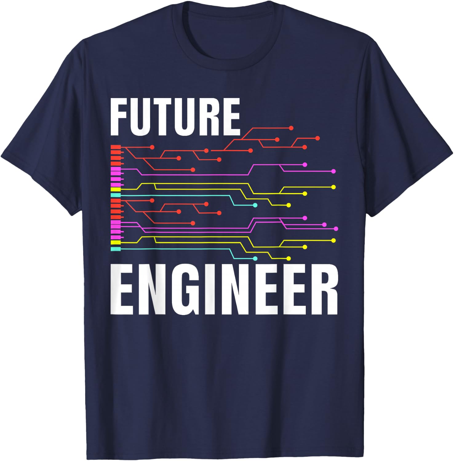 Electrical Engineering Circuit Kids Future Engineer T-Shirt - T-Shirt | Navy