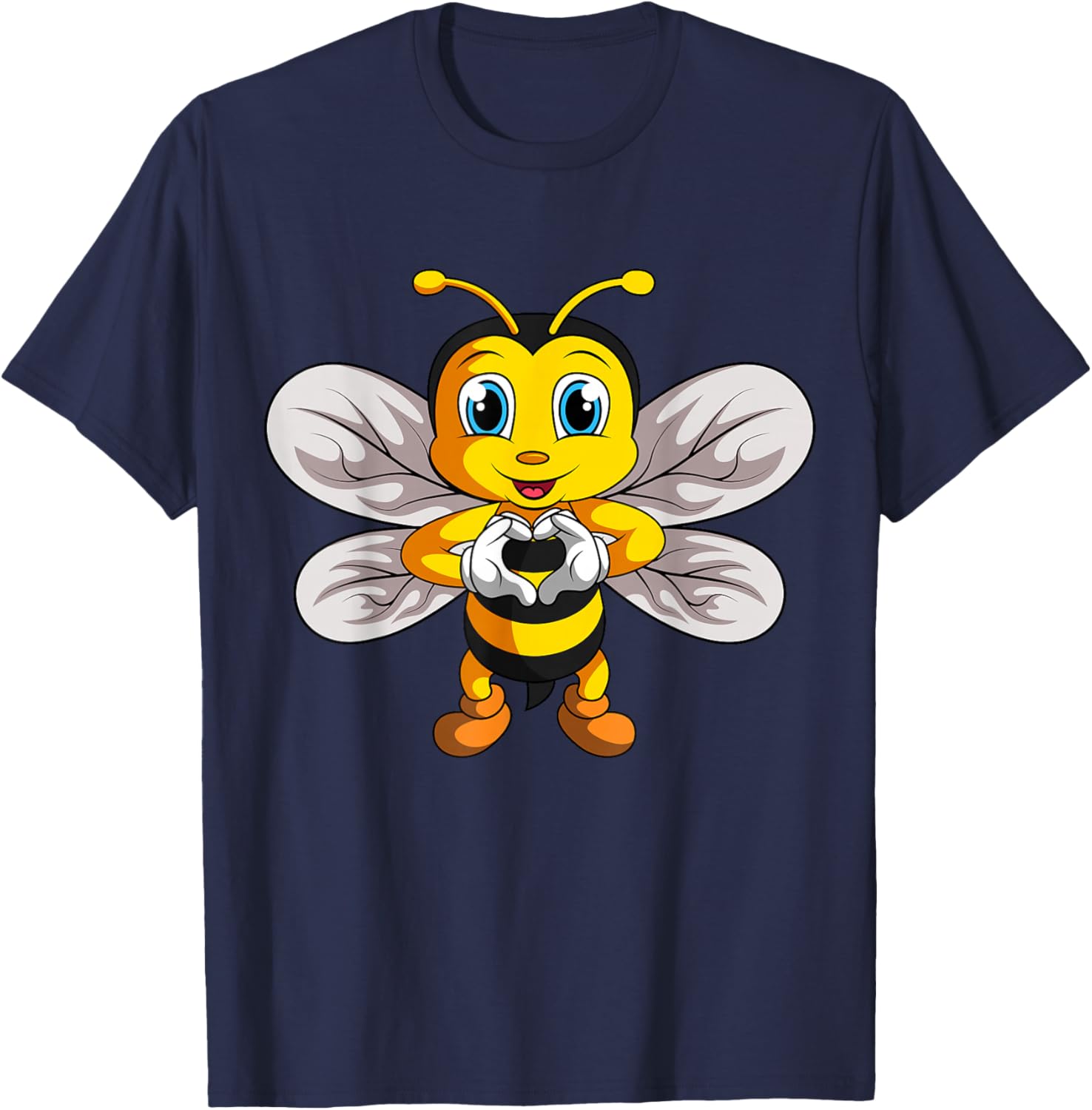 Bees, Children, Ladies, Girls, bee T-Shirt - T-Shirt | Navy