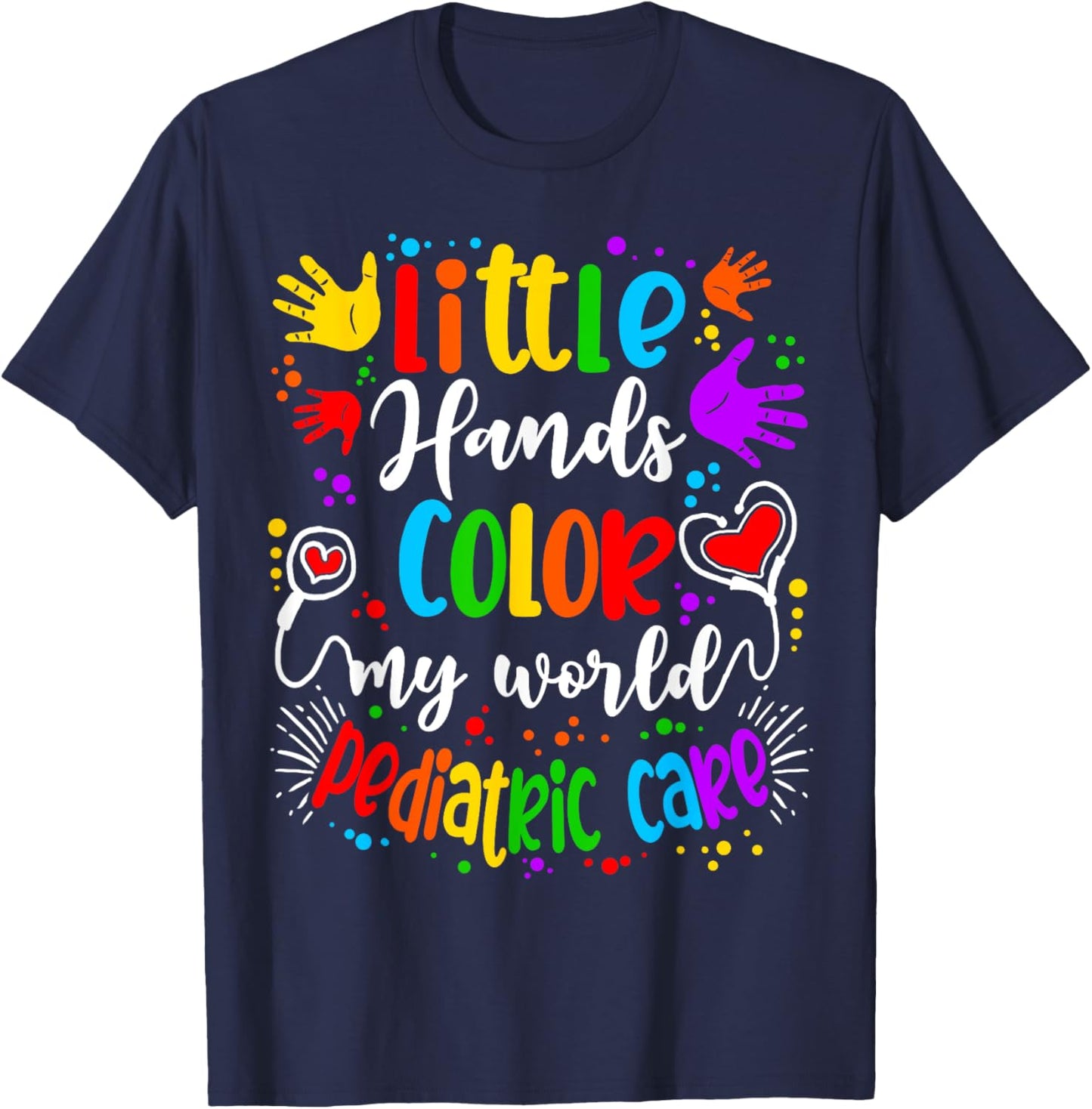 Pediatrician Peds Pediatric Nurse T-Shirt - T-Shirt | Navy