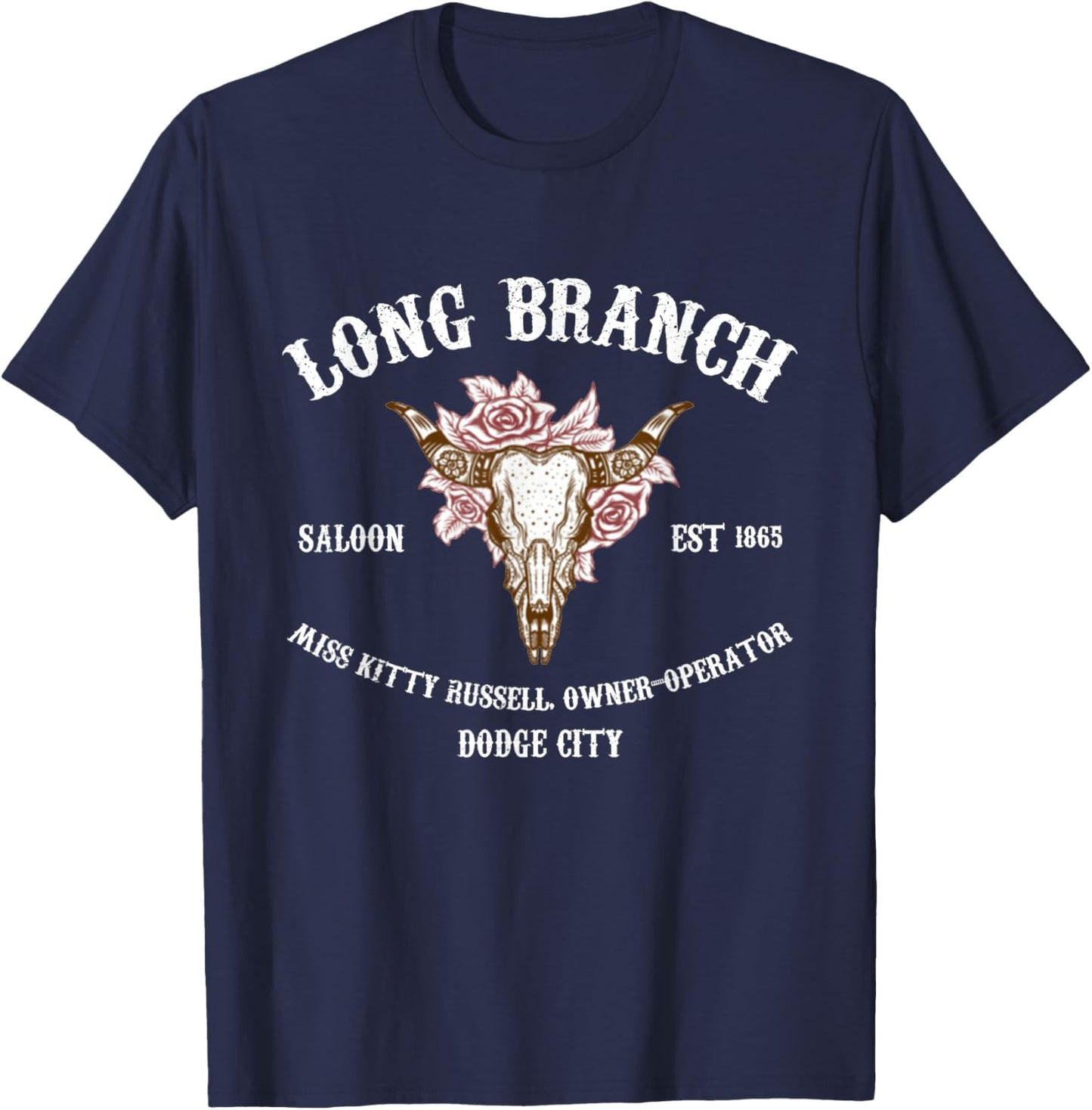 Gunsmoke | Long Branch Saloon T-Shirt - T-Shirt | Navy