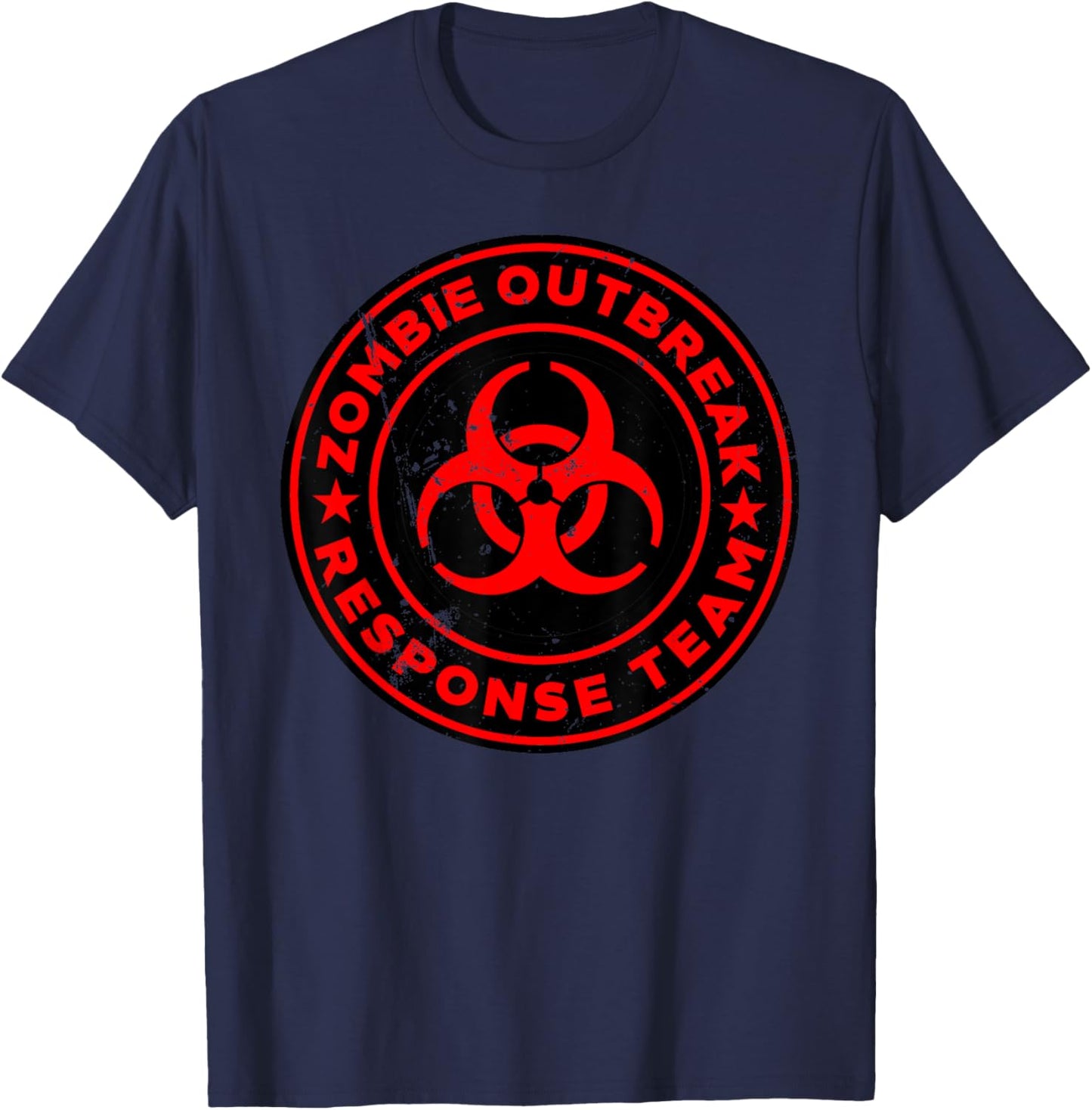 Zombie Outbreak Response Team funny Zombie Apocalypse T-Shirt - T-Shirt | Navy
