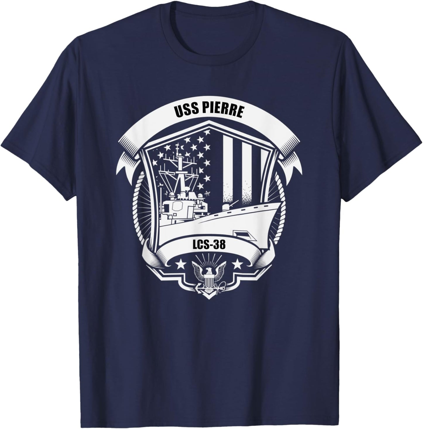 USS Pierre LCS-38 T-Shirt - T-Shirt | Navy