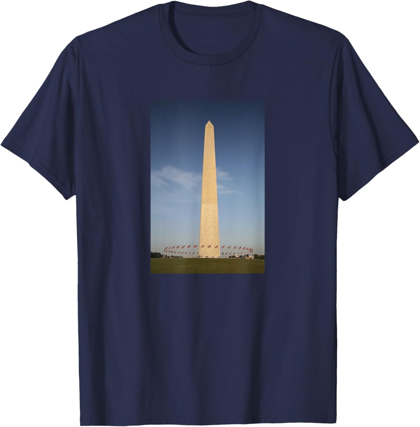 Washington Monument Memorial Obelisk USA Landmark T-Shirt - T-Shirt | Navy