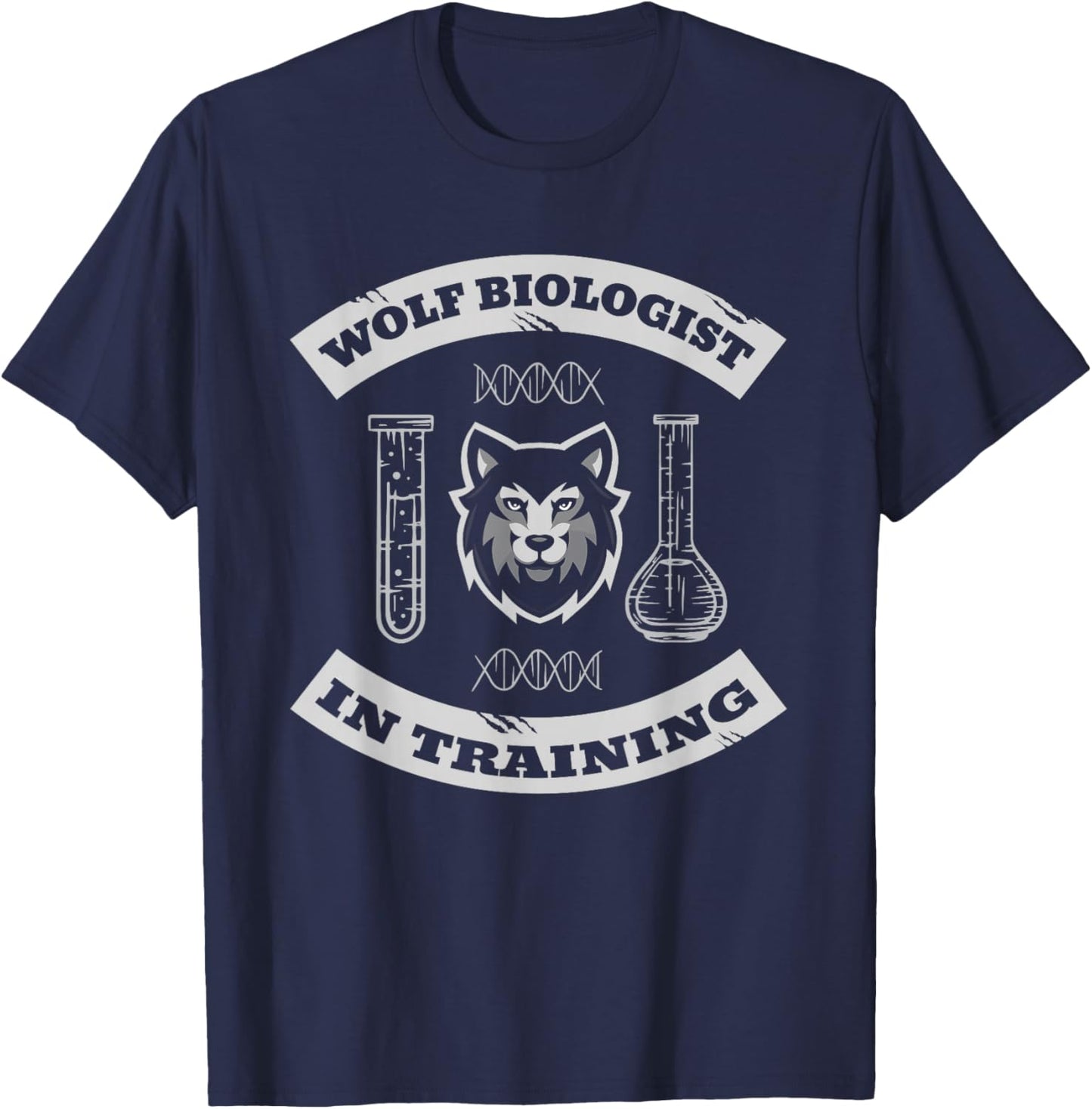 Wolf Predator - Wilderness Wolves Wolf T-Shirt - T-Shirt | Navy