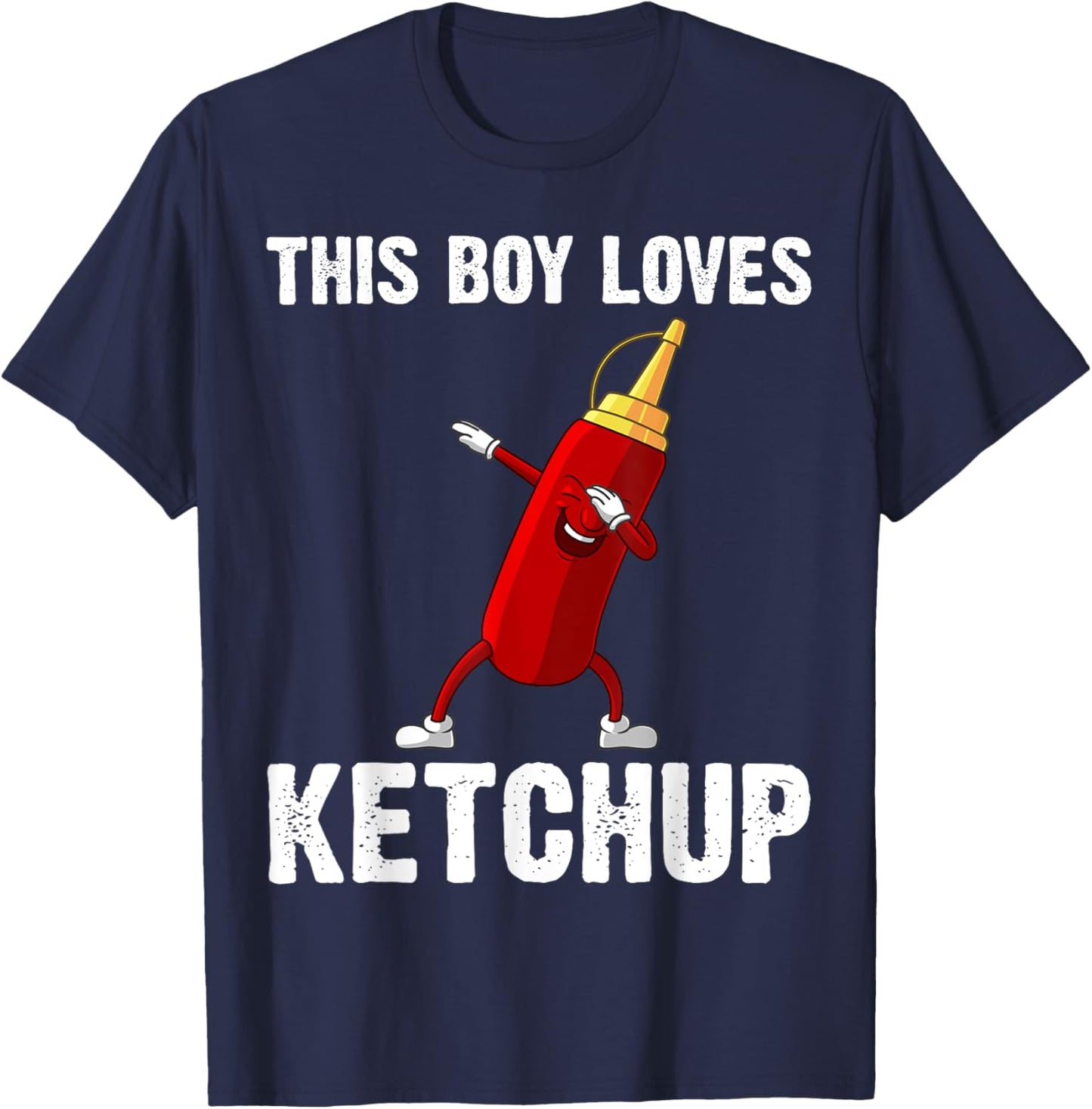 Funny Ketchup Gift Boys Kids Ketchup Merchandise Tomato T-Shirt - T-Shirt | Navy