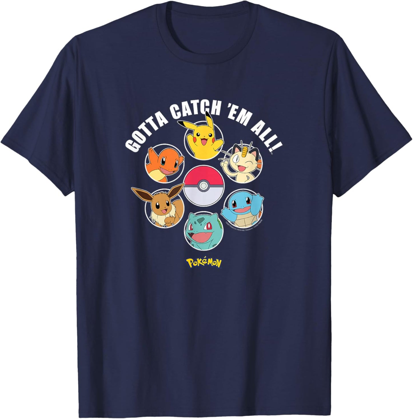 Pokémon - Gotta Catch Em All Group T-Shirt - T-Shirt | Navy