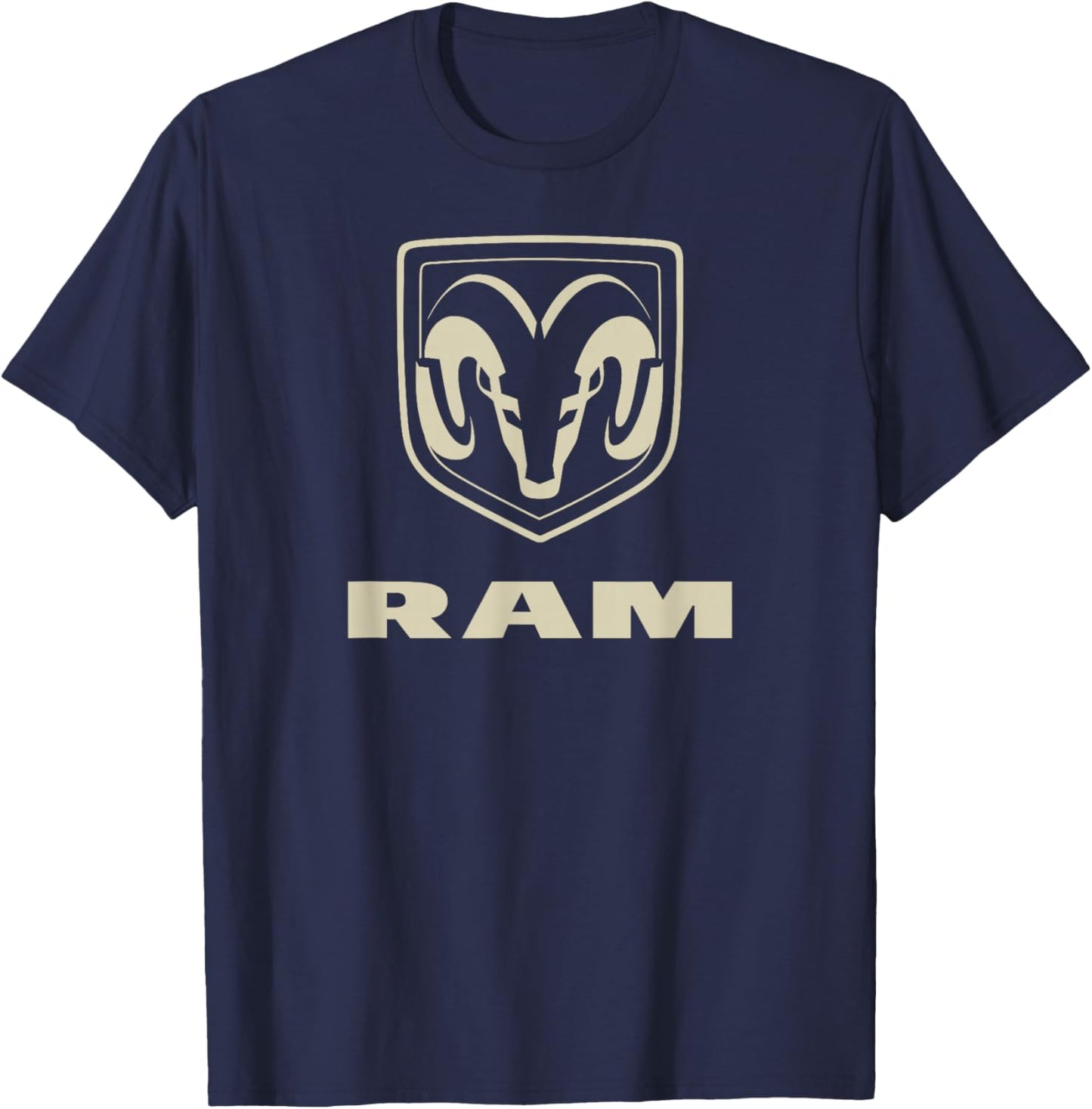 RAM Trucks Tan Logo T-Shirt - T-Shirt | Navy