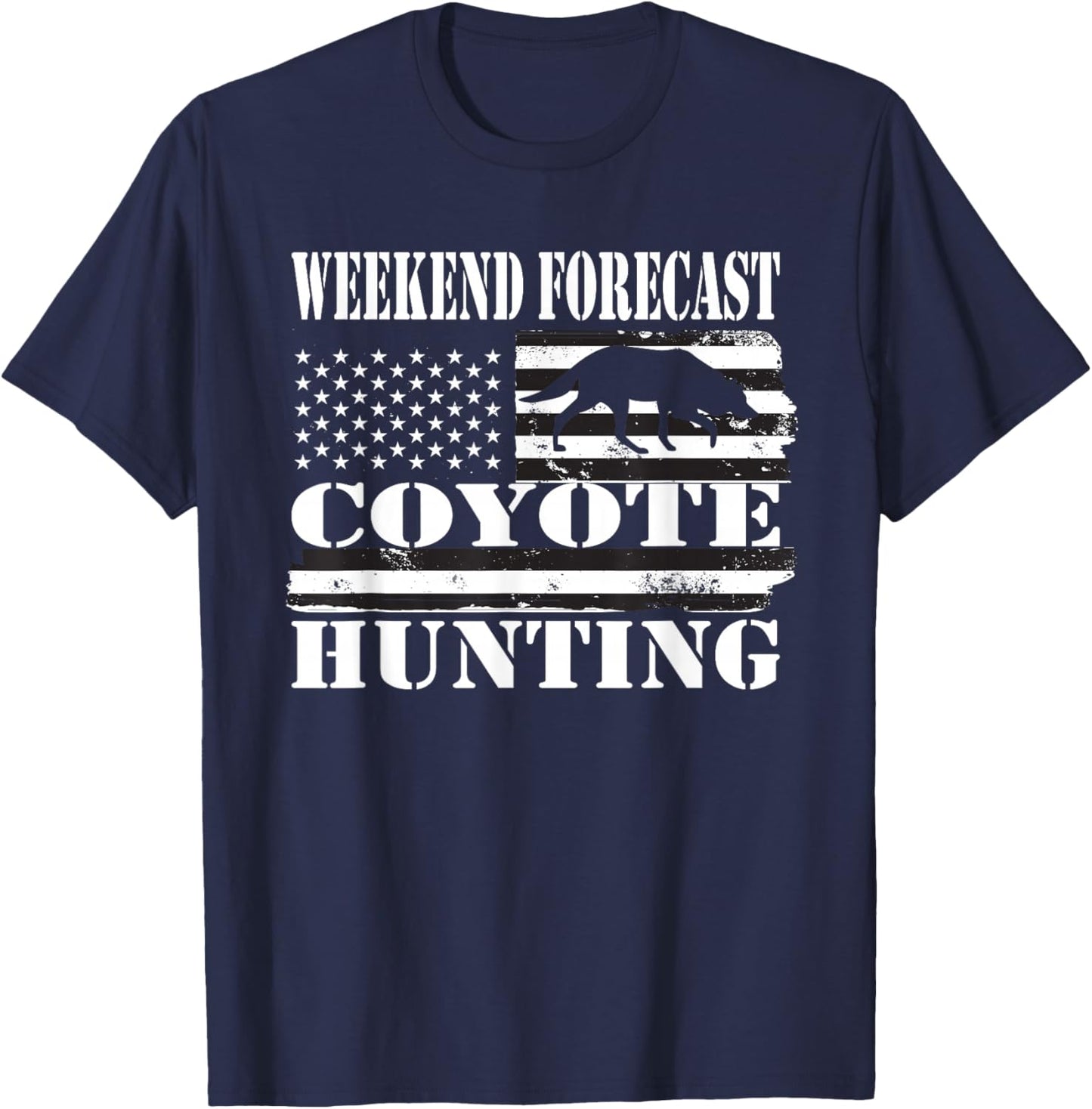 Coyote Hunting T-Shirt - T-Shirt | Navy