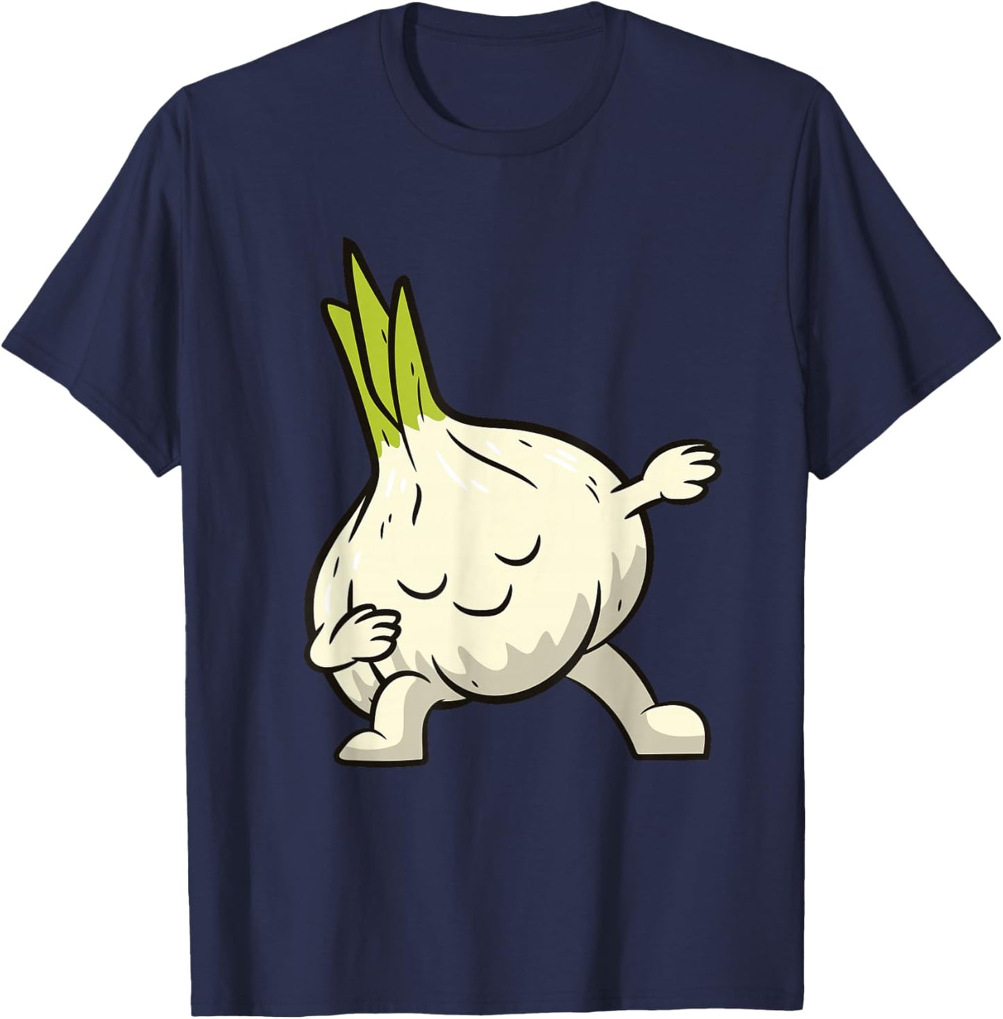 Garlic Dabbing Garlic Vegetable Love Garlic T-Shirt - T-Shirt | Navy
