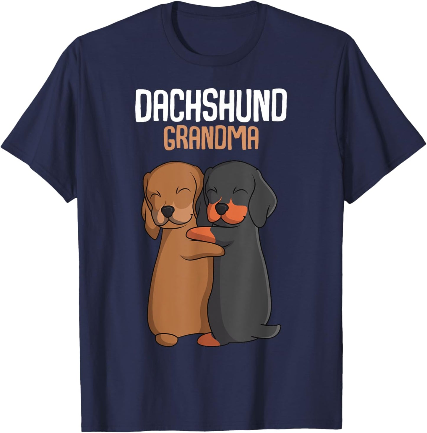 Dachshund Grandma Weenie Mom Dog Lover Women T-Shirt - T-Shirt | Navy