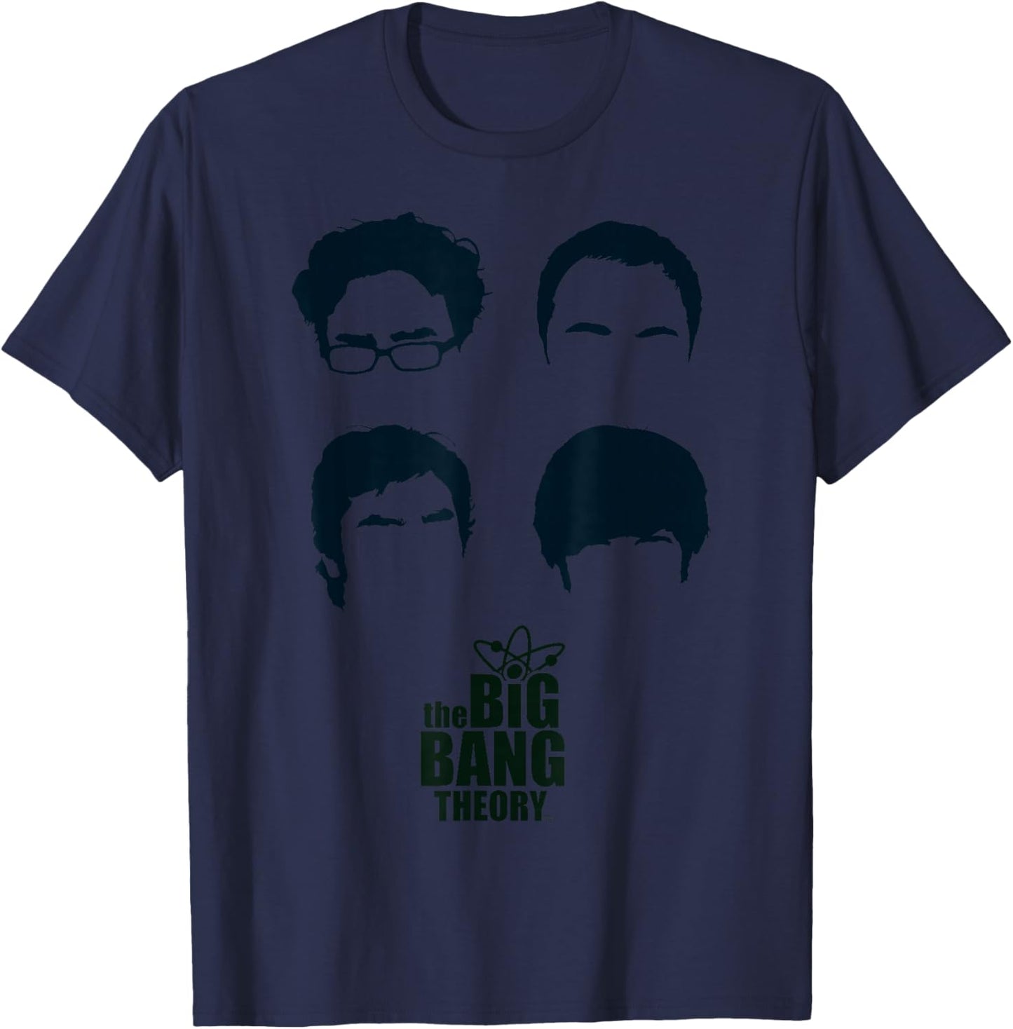 Big Bang Theory Logo Group Hair T-Shirt - T-Shirt | Navy