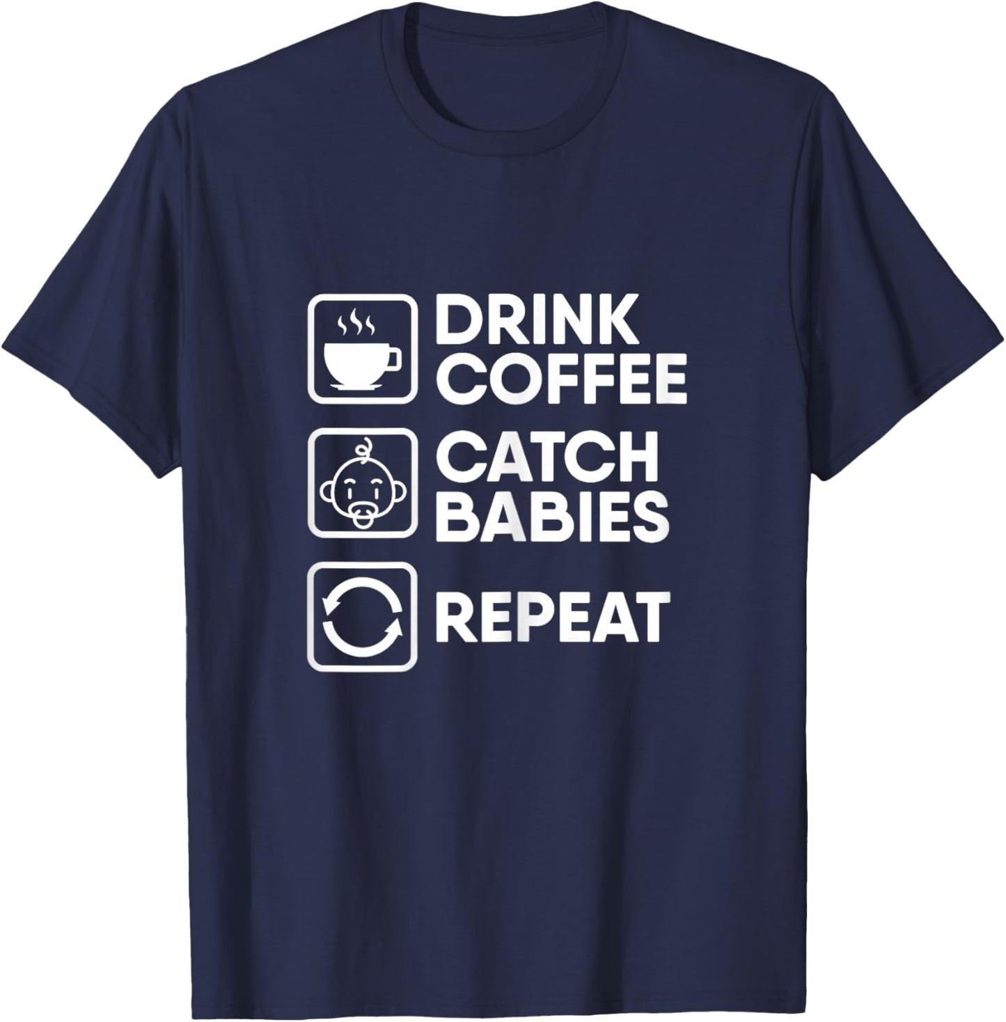 Midwife Obstetrician Doula Pregnant - Midwife T-Shirt - T-Shirt | Navy