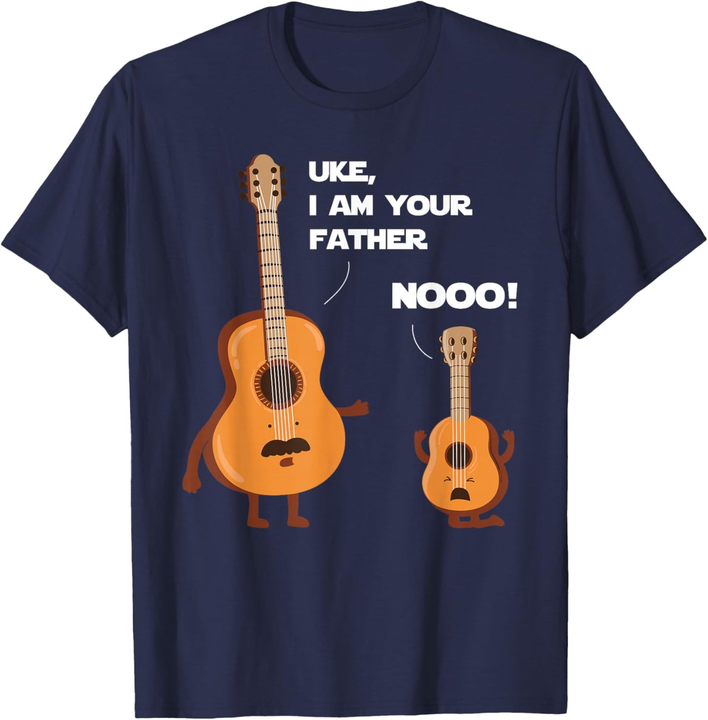 Uke I Am Your Father - Funny Ukulele Guitar Music Guitarist T-Shirt - T-Shirt | Navy