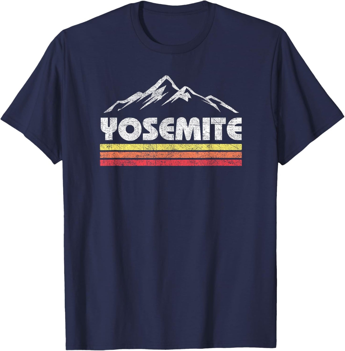 Yosemite California National Park Souvenir Shirts Retro Yosemite California Vintage National Park Souvenir T-Shirt - T-Shirt | Navy